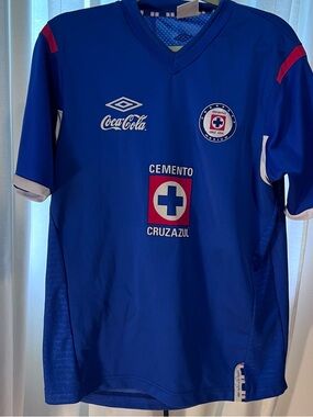 Rare Umbro Cruz Azul 2011-2012 Home Soccer Jersey - Large